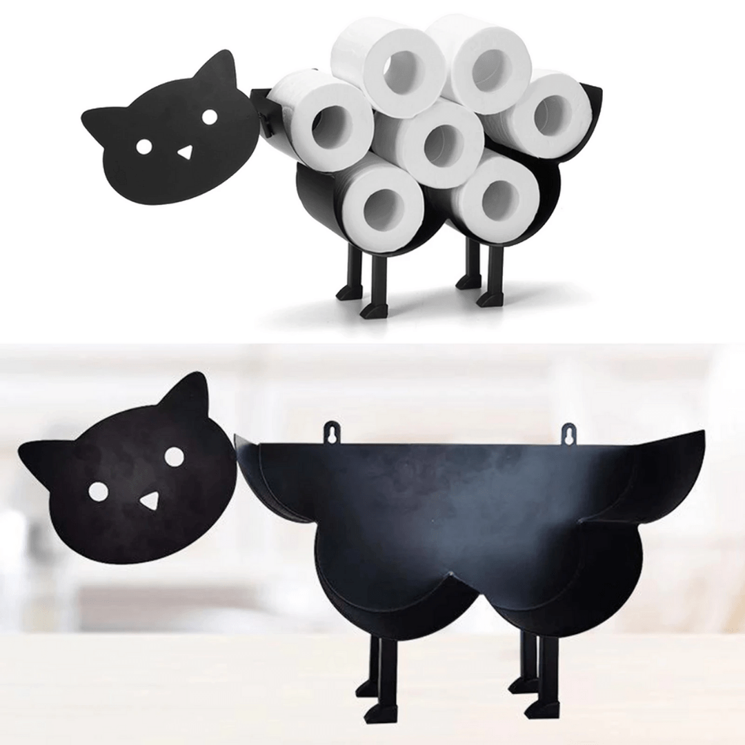 Porte-Rouleau Papier Toilette Animaux en Fer – Support Pratique et Décoratif pour Salle de Bain 4
