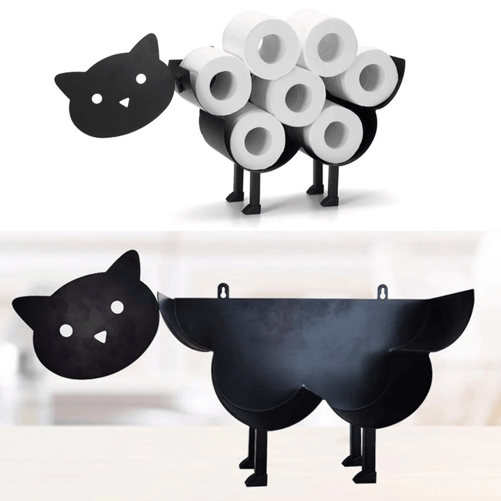 Porte-Rouleau Papier Toilette Animaux en Fer – Support Pratique et Décoratif pour Salle de Bain 4