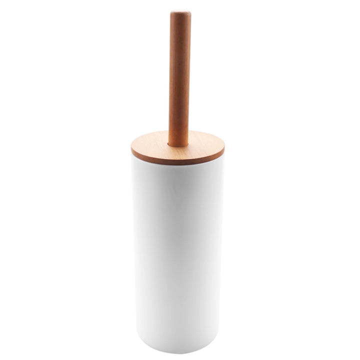 Porte Brosse WC en Bambou Écologique avec Support Durable – Balai à WC Élégant et Pratique pour Salle de Bain Moderne 4