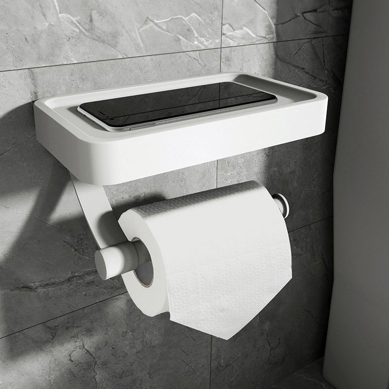 Porte Papier Toilette Mural Multifonctionnel avec Rangement Intégré – Design Élégant en Acier Inoxydable et ABS 2