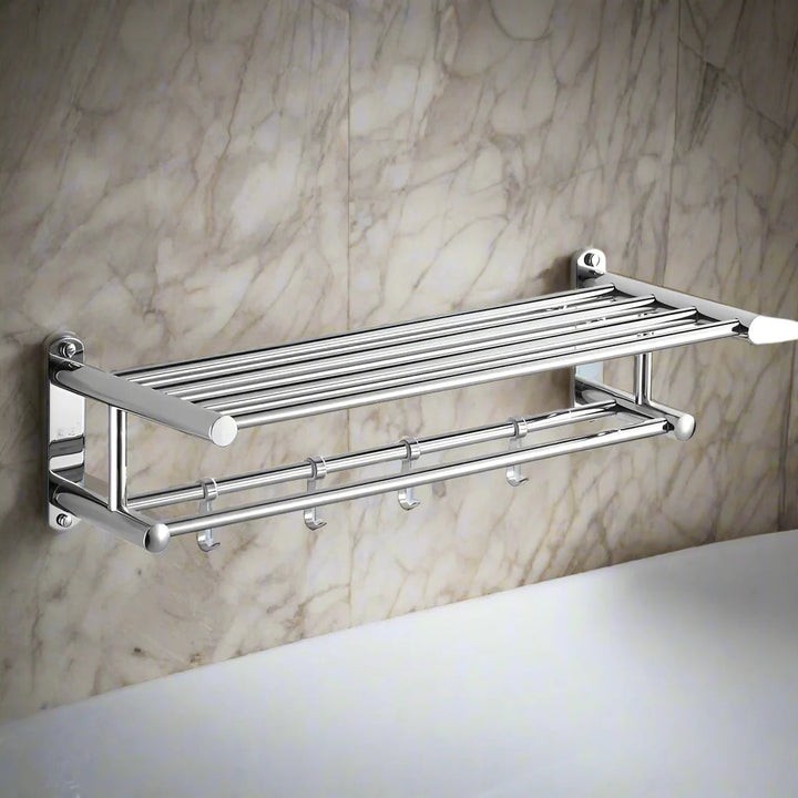 Porte Serviette Salle de Bain en Acier Inoxydable, Durable et Élégant, Installation Facile, Résistant à la Rouille, 40 cm ou 50 cm 0