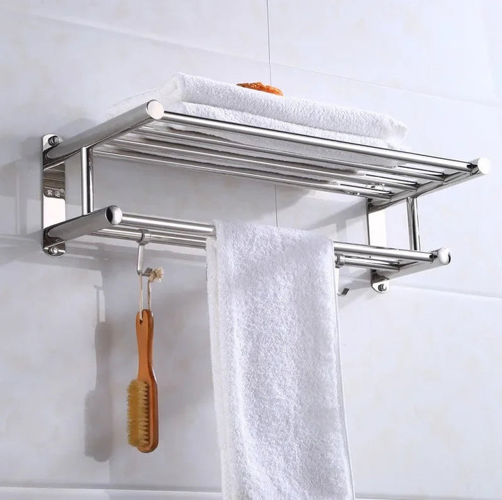 Porte Serviette Salle de Bain en Acier Inoxydable, Durable et Élégant, Installation Facile, Résistant à la Rouille, 40 cm ou 50 cm 1