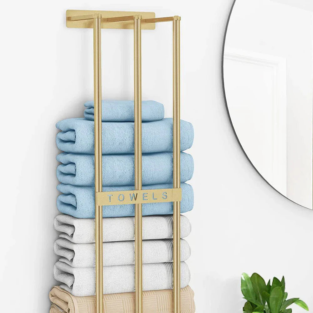 Porte Serviettes Compact et Élégant pour Salle de Bain – Rangement Pratique et Design Moderne en Plastique 1