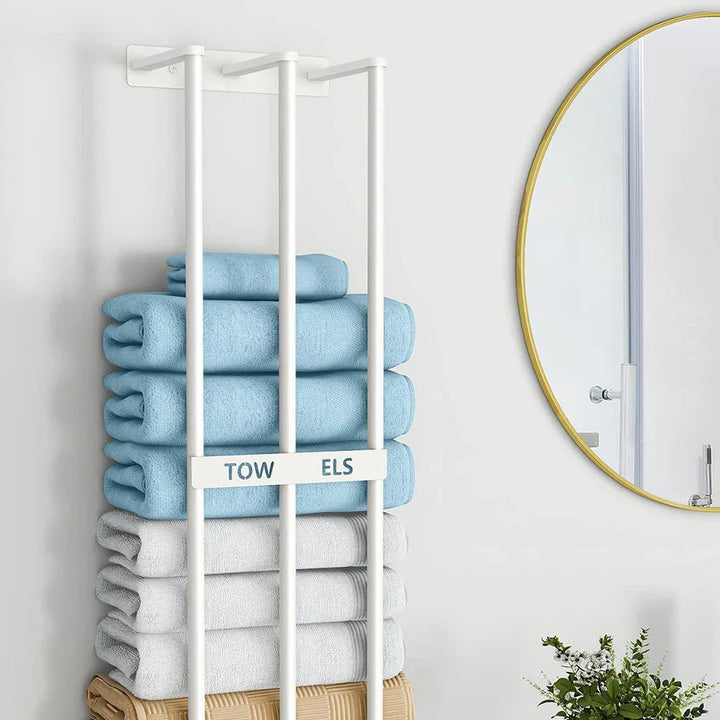 Porte Serviettes Compact et Élégant pour Salle de Bain – Rangement Pratique et Design Moderne en Plastique 3