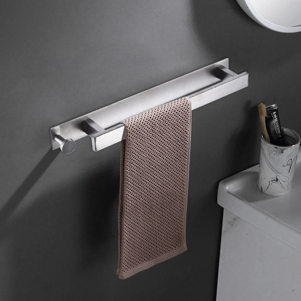 Porte Serviettes en Acier Inoxydable Minimaliste pour Salle de Bain – Installation Facile et Résistant à l'Humidité 1