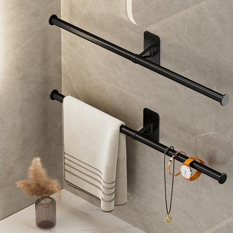 Porte Serviettes en Alliage d'Aluminium, Design Élégant et Pratique pour Salle de Bain – Installation Facile sans Perçage 1