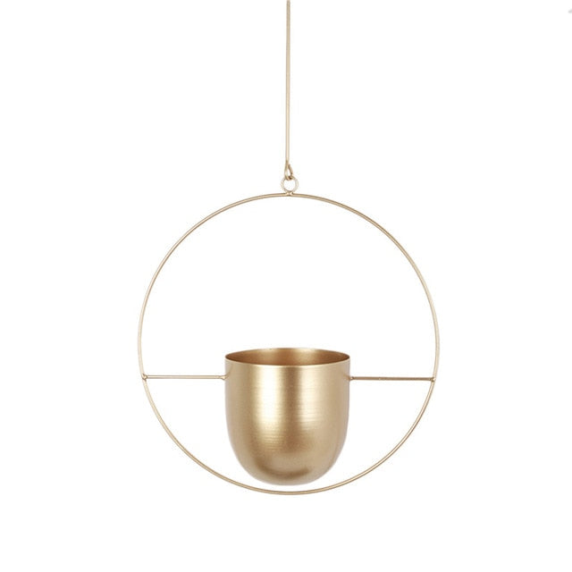 Pot de Fleur Suspendu en Métal et Bois – Design Moderne pour Intérieur, Idéal pour Ajouter de la Verdure 12