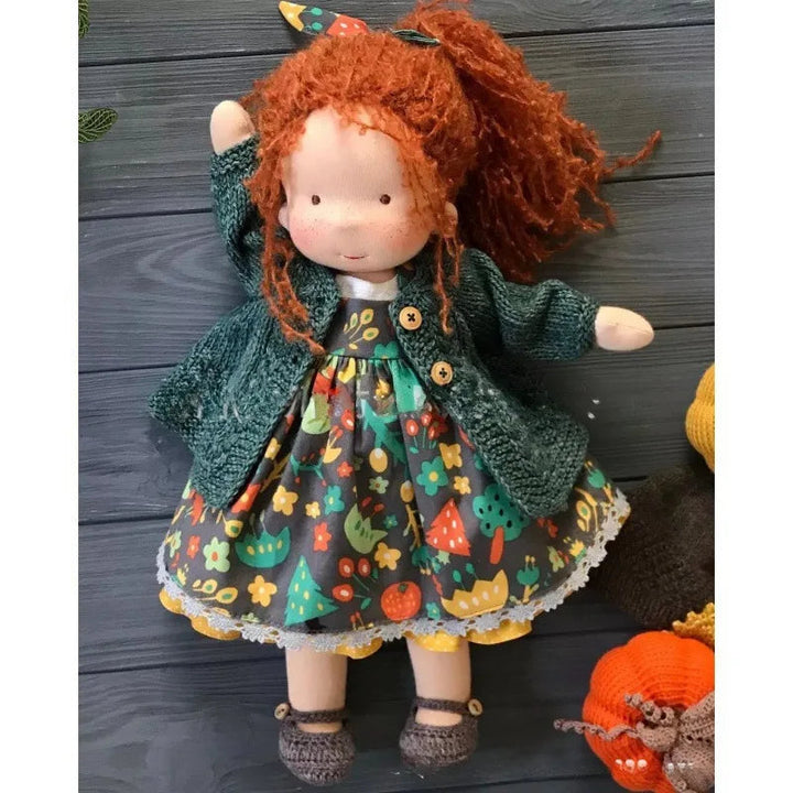 Poupée en Tissu Mila Style Waldorf en Coton Doux avec Boîte Élégante – 12 x 30 cm, Cadeau Idéal pour Enfants 22