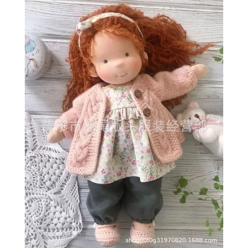 Poupée en Tissu Mila Style Waldorf en Coton Doux avec Boîte Élégante – 12 x 30 cm, Cadeau Idéal pour Enfants 23