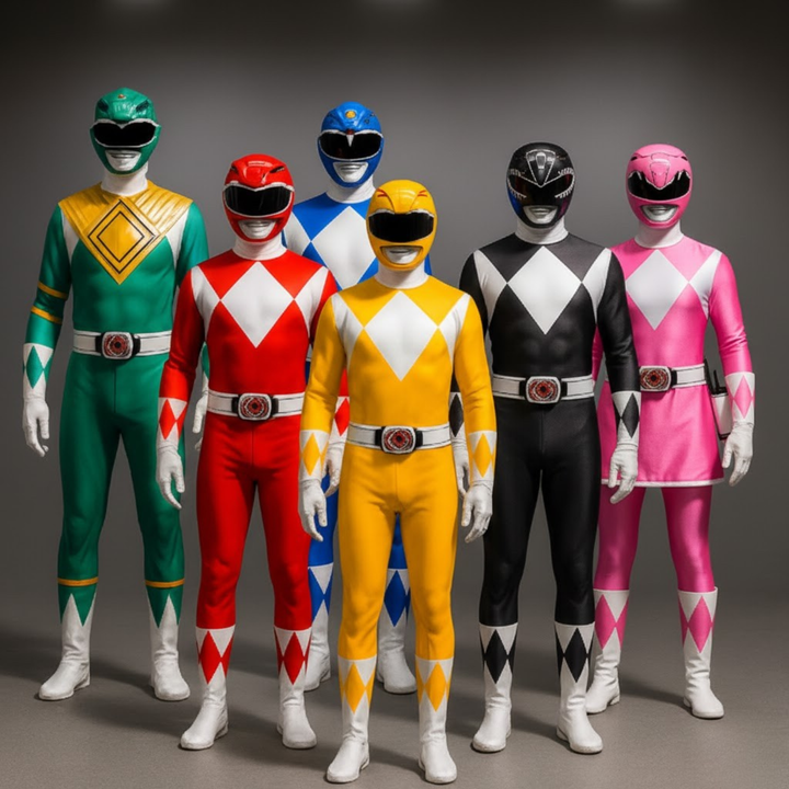 Dětský kostým superhrdiny s overalem a maskou na karnevalovou párty