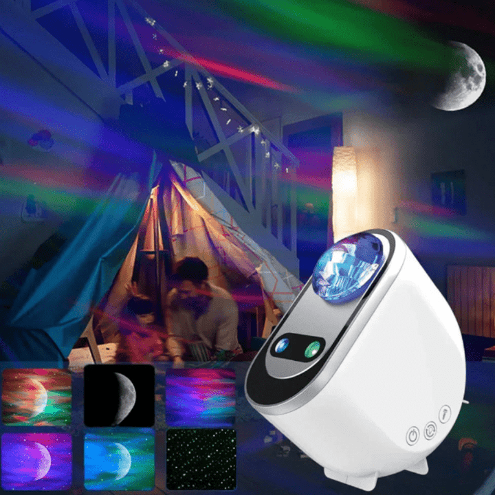 Projecteur Galaxy 3-en-1 avec Bruit Blanc, Bluetooth et Mode Rythme – Ambiance Relaxante pour Sommeil Apaisant 0