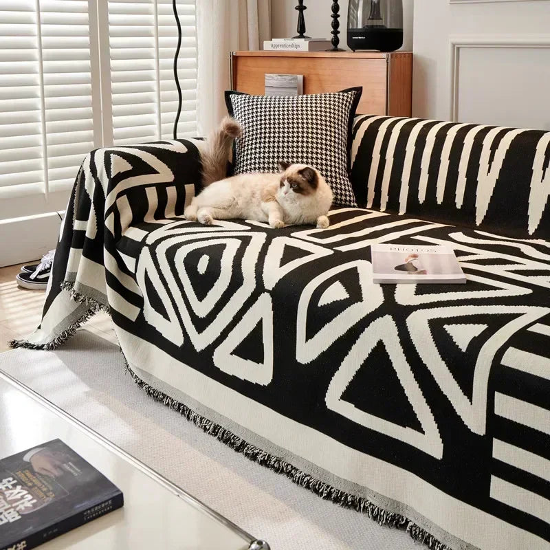 Protecteur Universel pour Canapé en Polyester et Coton – Style Bohème, Idéal pour Animaux de Compagnie, 90x180cm à 180x300cm 2