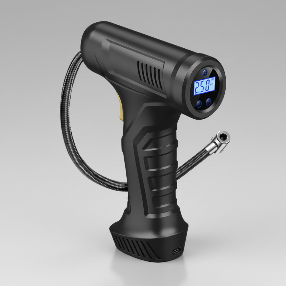 Gonfiatore per pneumatici senza fili con arresto automatico di Sharper Image