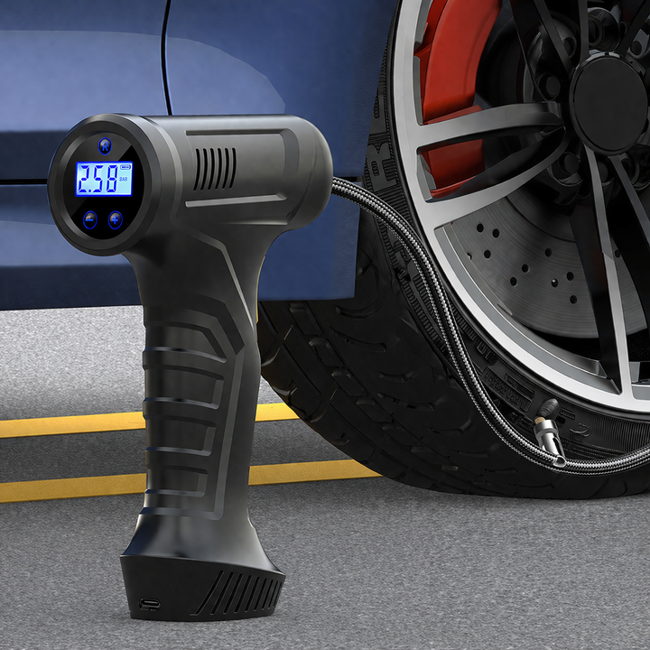 Gonfiatore per pneumatici senza fili con arresto automatico di Sharper Image