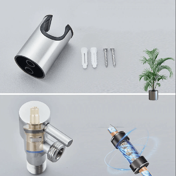 Pulvérisateur WC-Bidet Ergonomique en Acier Inoxydable avec Pression d'Eau Réglable – Hygiène et Confort Optimal 3
