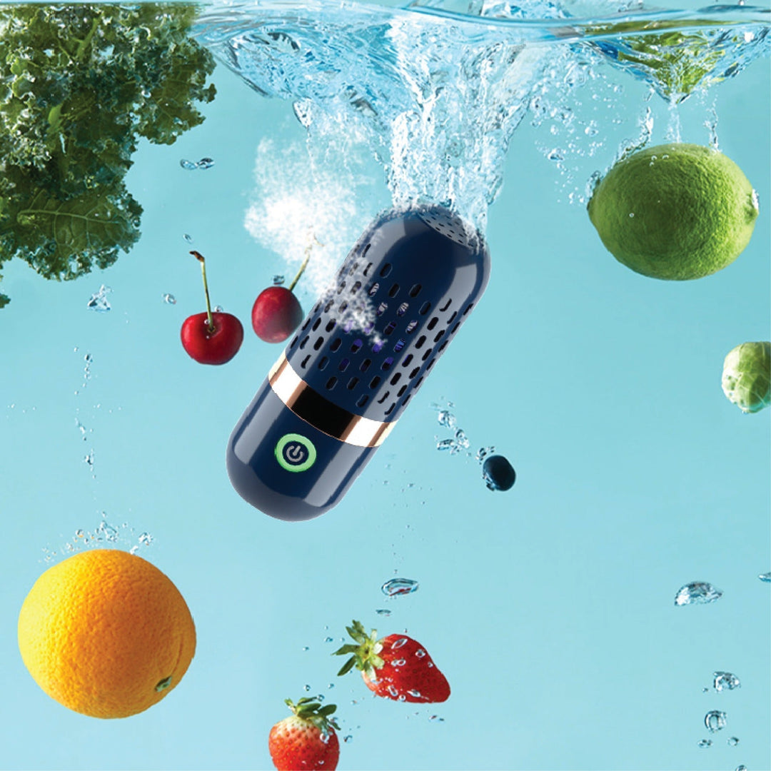 Purificateur Alimentaire Innovant avec Technologie OH pour Éliminer Pesticides et Contaminants – Compact et Portable, Bleu 0
