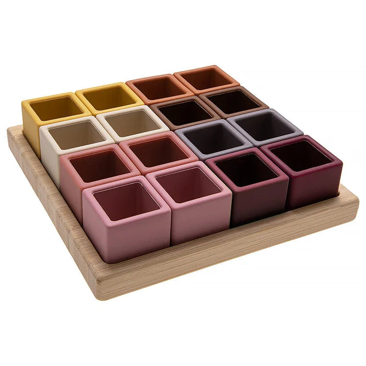 Puzzle en Bois pour Enfants – 20 Blocs Colorés en Bois Massif pour Développement Cognitif et Créativité 0