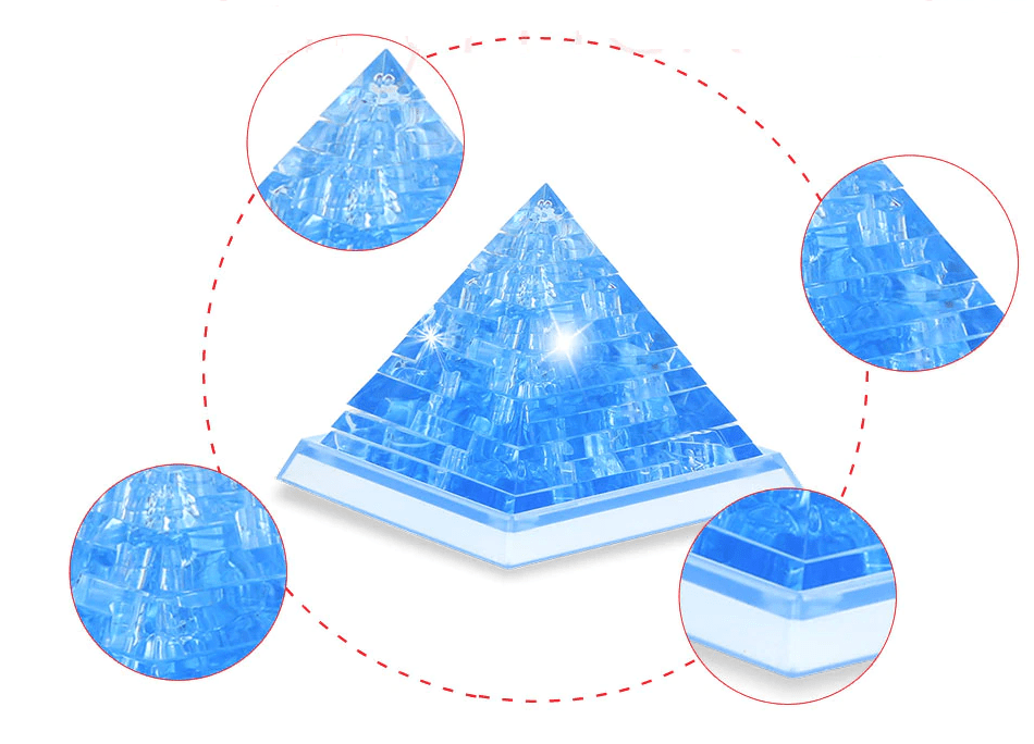 Pyramide de Cristal 3D en Silicone – Puzzle Stimulant pour Développer la Concentration et la Pensée Logique 1