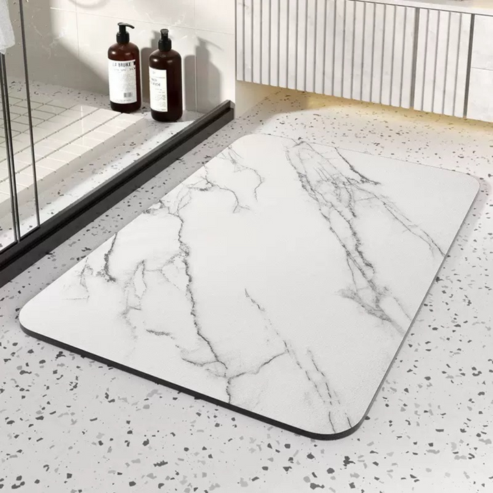 Tappetino da bagno ad asciugatura rapida in pietra diatomea antiscivolo tappeto in marmo