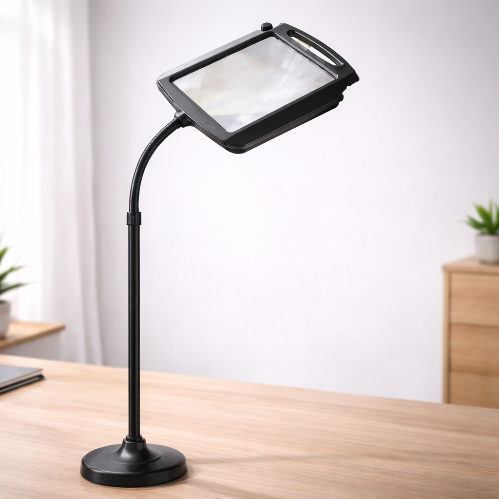 Reading Lamp Magnifier LED Floor Stand Full Page