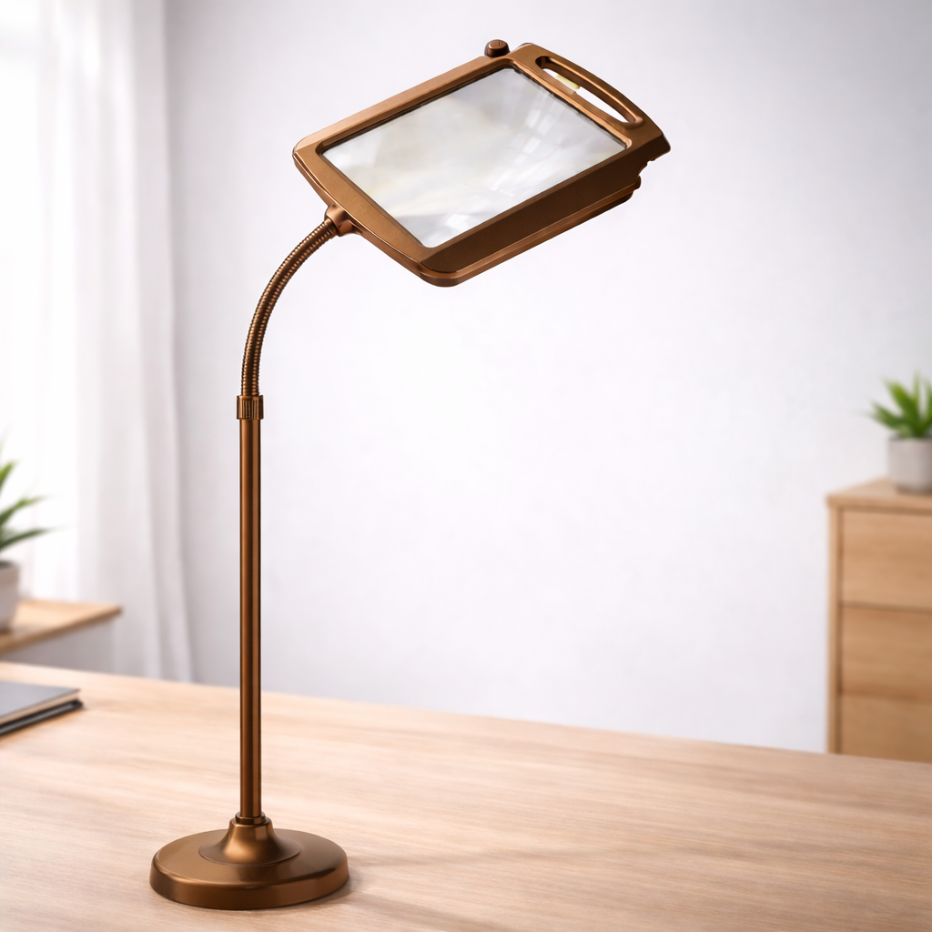Reading Lamp Magnifier LED Floor Stand Full Page