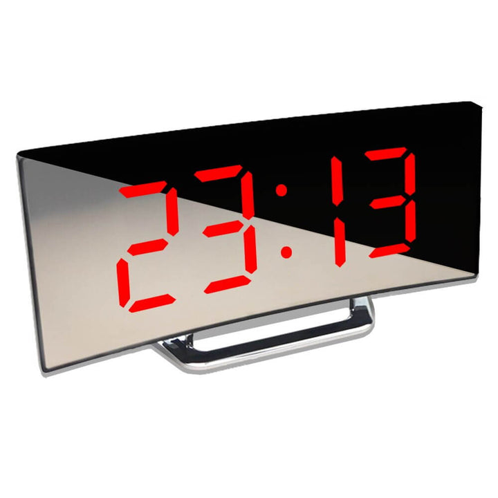 Réveil Lumineux LED Moderne avec Mode Nocturne et Grand Affichage – Design Incurvé pour une Lisibilité Optimale 4