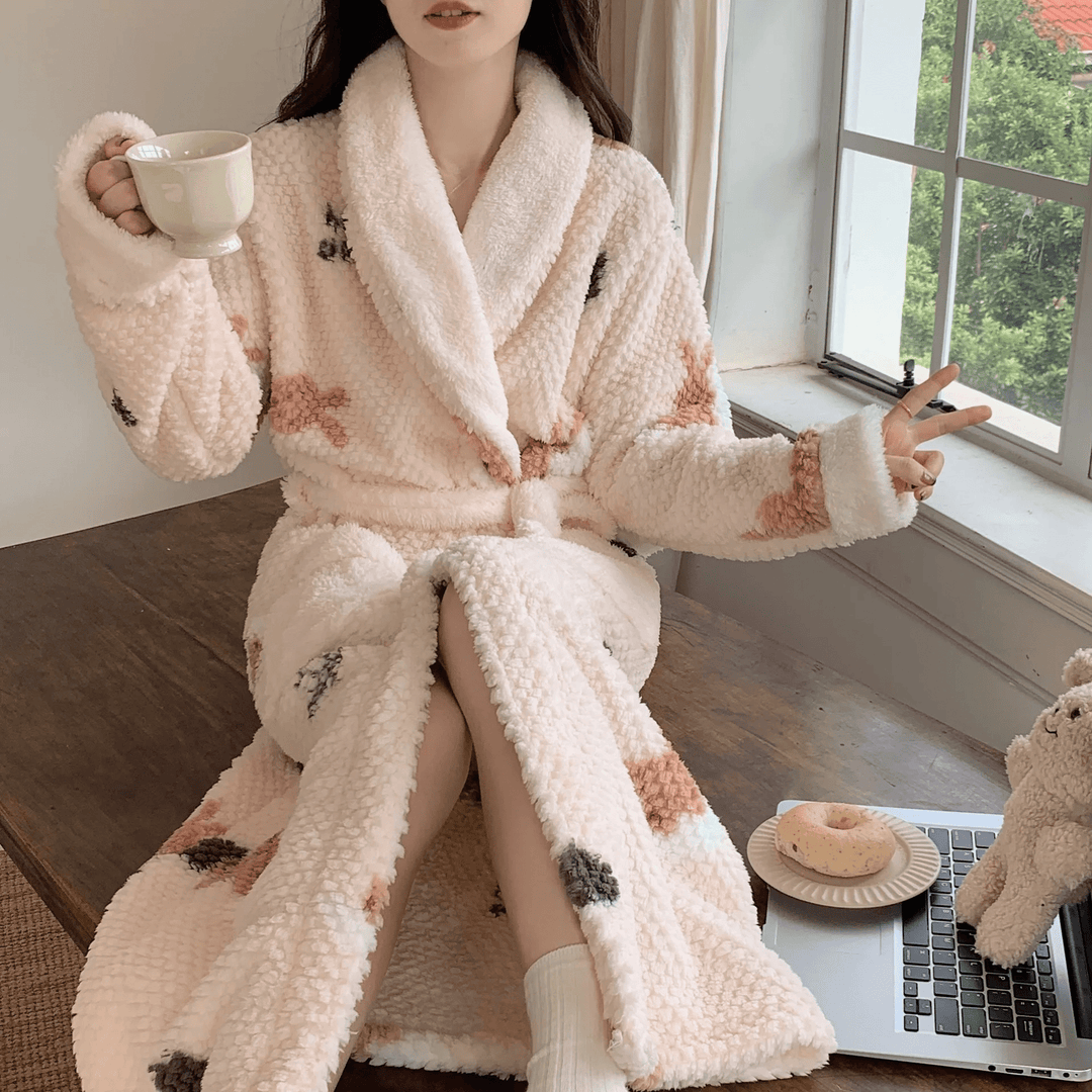 Robe Longue Femme en Velours Épais Élégante et Confortable – Idéale pour Automne et Hiver, Disponible en Plusieurs Tailles 2