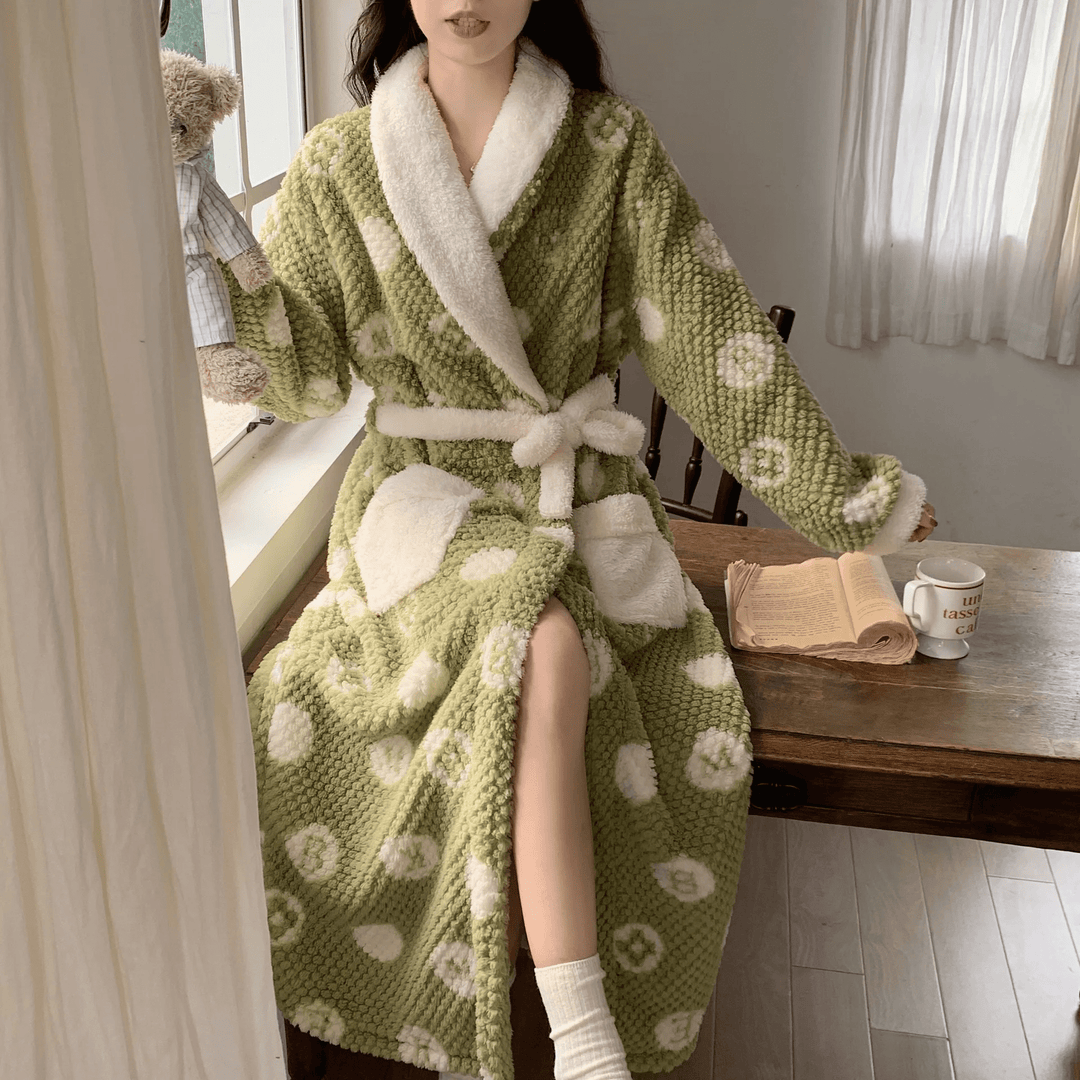 Robe Longue Femme en Velours Épais Élégante et Confortable – Idéale pour Automne et Hiver, Disponible en Plusieurs Tailles 6