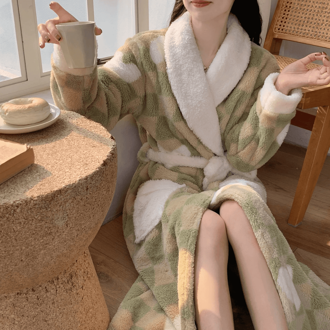 Robe Longue Femme en Velours Épais Élégante et Confortable – Idéale pour Automne et Hiver, Disponible en Plusieurs Tailles 7