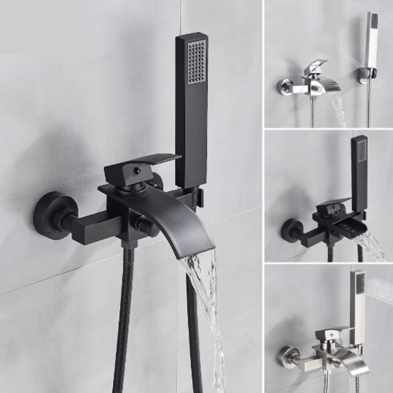 Robinet Cascade à Poignée Unique en Laiton et Acier Inoxydable pour Salle de Bain – Mitigeur Lavabo Élégant et Pratique 1