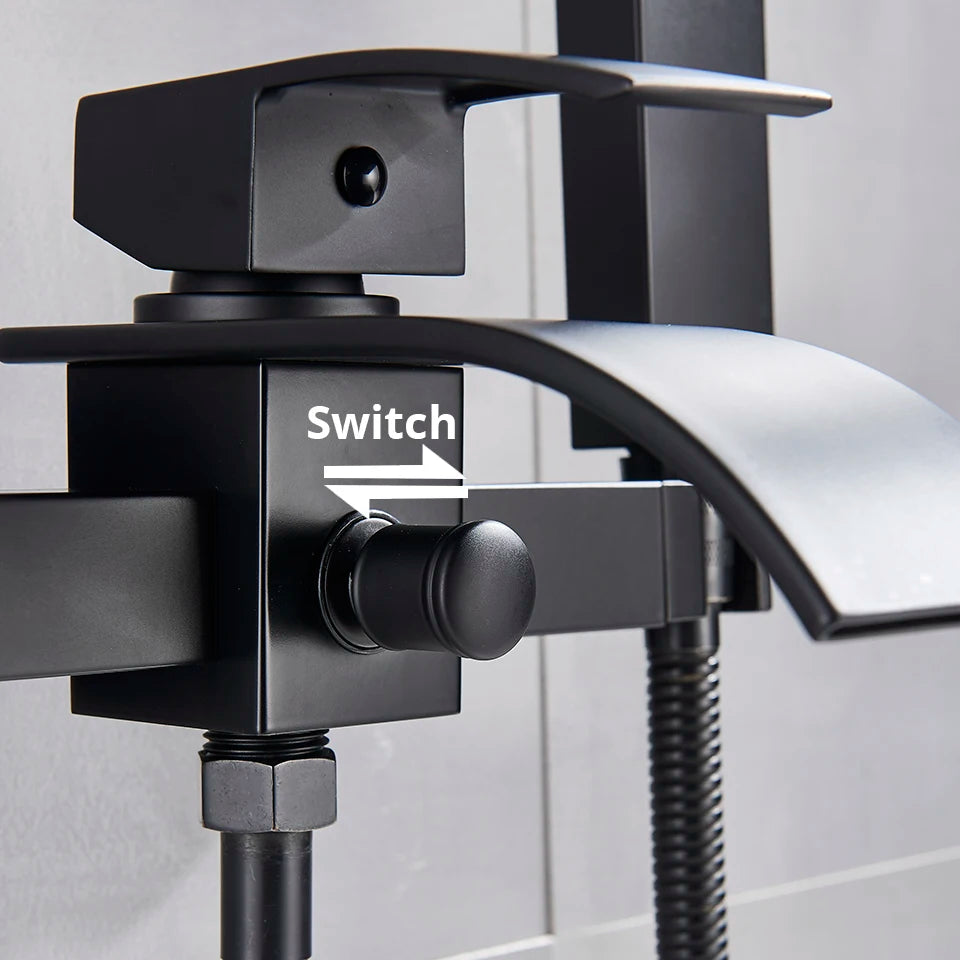 Robinet Cascade à Poignée Unique en Laiton et Acier Inoxydable pour Salle de Bain – Mitigeur Lavabo Élégant et Pratique 2