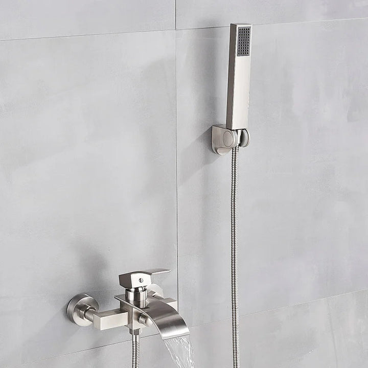 Robinet Cascade à Poignée Unique en Laiton et Acier Inoxydable pour Salle de Bain – Mitigeur Lavabo Élégant et Pratique 9