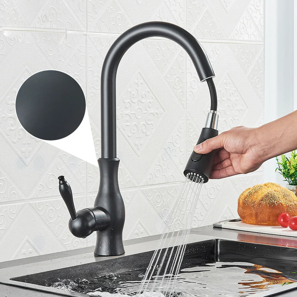 Robinet de Cuisine Doré avec Bec Rotatif – Mitigeur Cuisine Élégant en Acier Inoxydable, Installation Facile 0