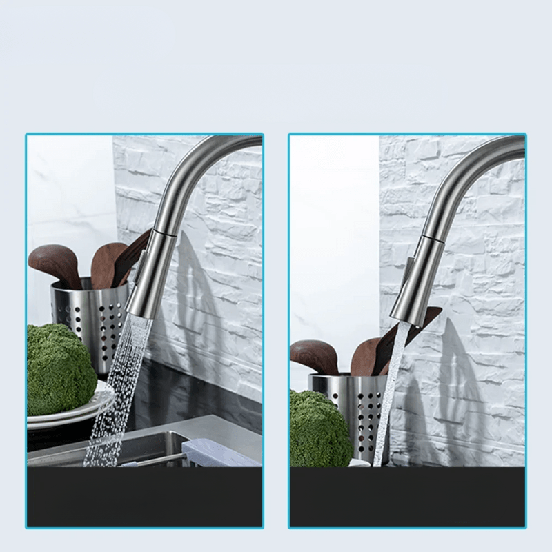 Robinet de Cuisine Intelligent Noir en Acier Inoxydable avec Capteur de Mouvement – Mitigeur Cuisine Élégant et Pratique 3