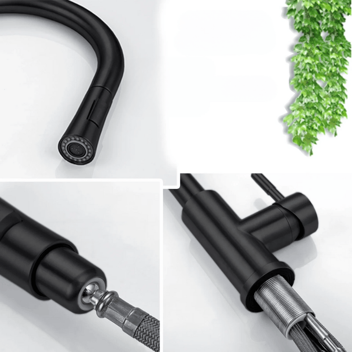 Robinet de Cuisine Intelligent Noir en Acier Inoxydable avec Capteur de Mouvement – Mitigeur Cuisine Élégant et Pratique 4