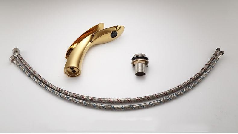 Robinet de Lavabo Incurvé en Acier Inoxydable – Mitigeur Salle de Bain Moderne avec Économie d'Eau et Installation Facile 4