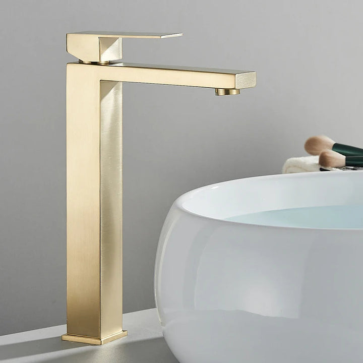 Robinet de Salle de Bain en Acier Inoxydable avec Contrôle d'Eau Chaude et Froide - Mitigeur Lavabo Pratique et Élégant 5