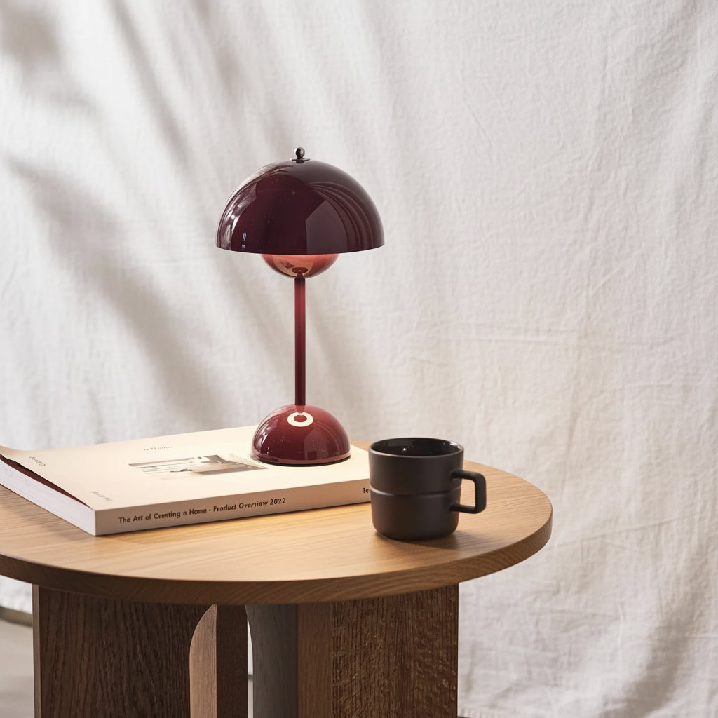 Modern Dimmable LED Table Lamp Mushroom Design