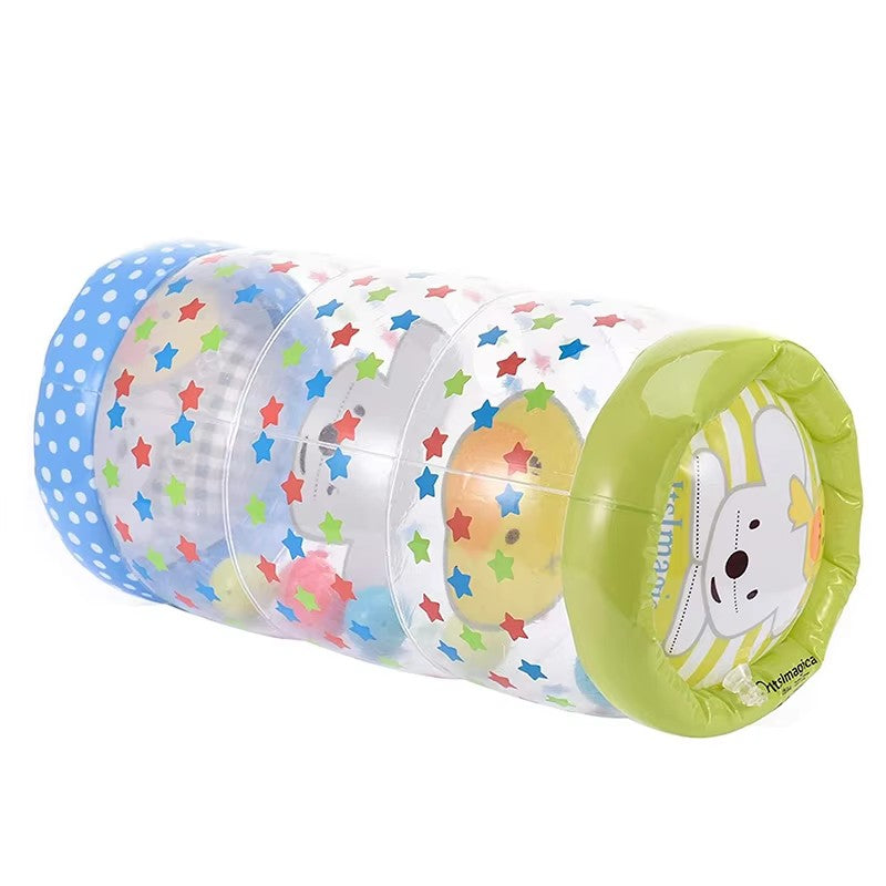 Rouleau Gonflable pour Bébé 6-12 Mois – Développement Moteur et Éléments Interactifs en PVC Sûr et Durable 1