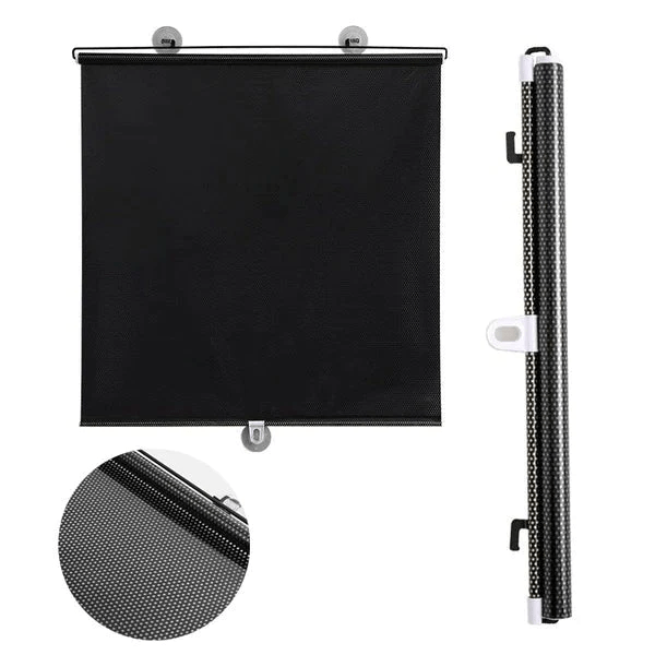 Rouleau Pare-Soleil Réglable UV pour Fenêtres et Terrasses – Protection Durable et Ajustable, 40x125 cm, Noir 7