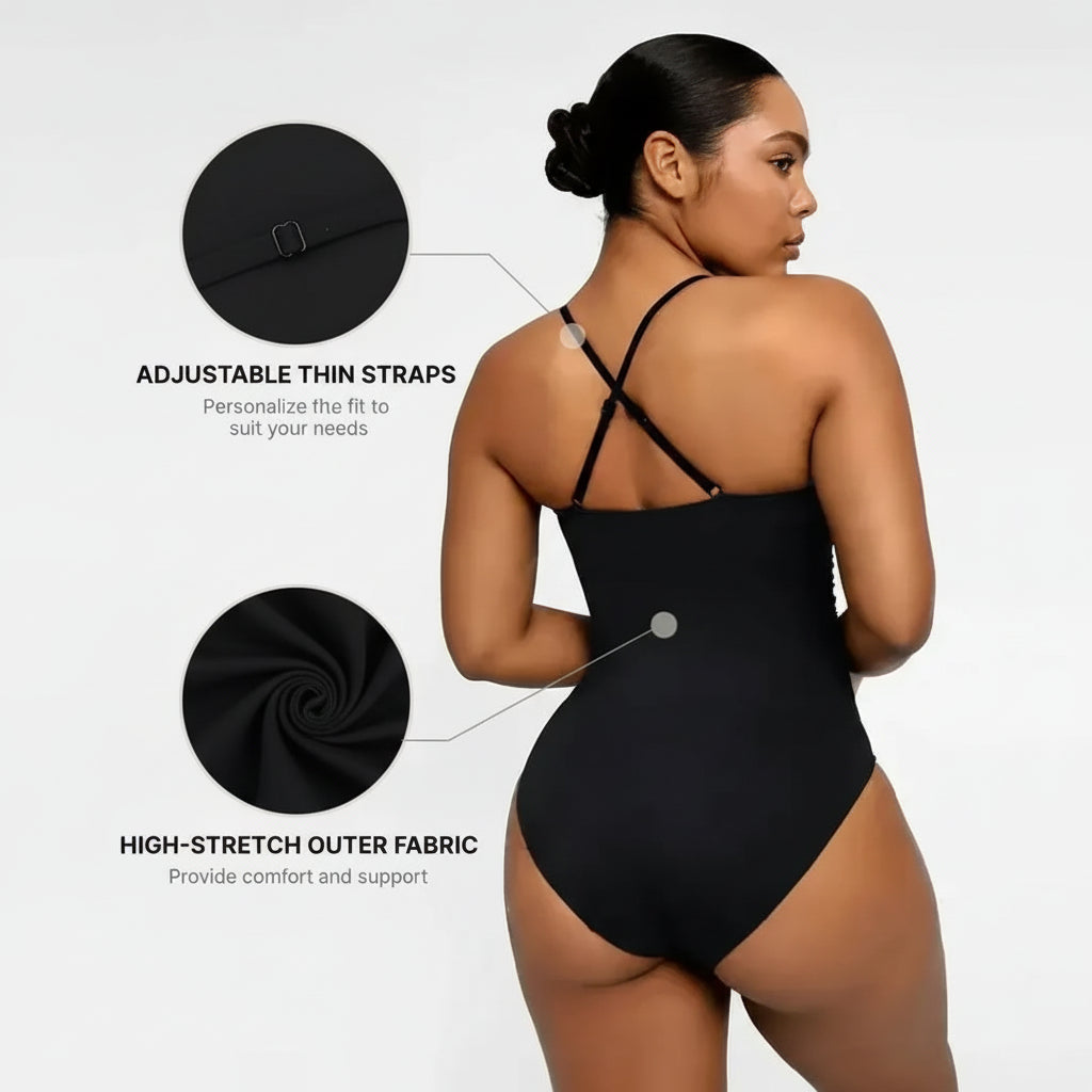 Badeanzug Einteiler mit Sweetheart-Ausschnitt und Ringdetail, Slim Fit für Damen
