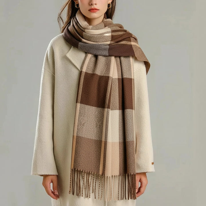 Scarf Women Plaid Oversized Warm Winter Shawl Wrap