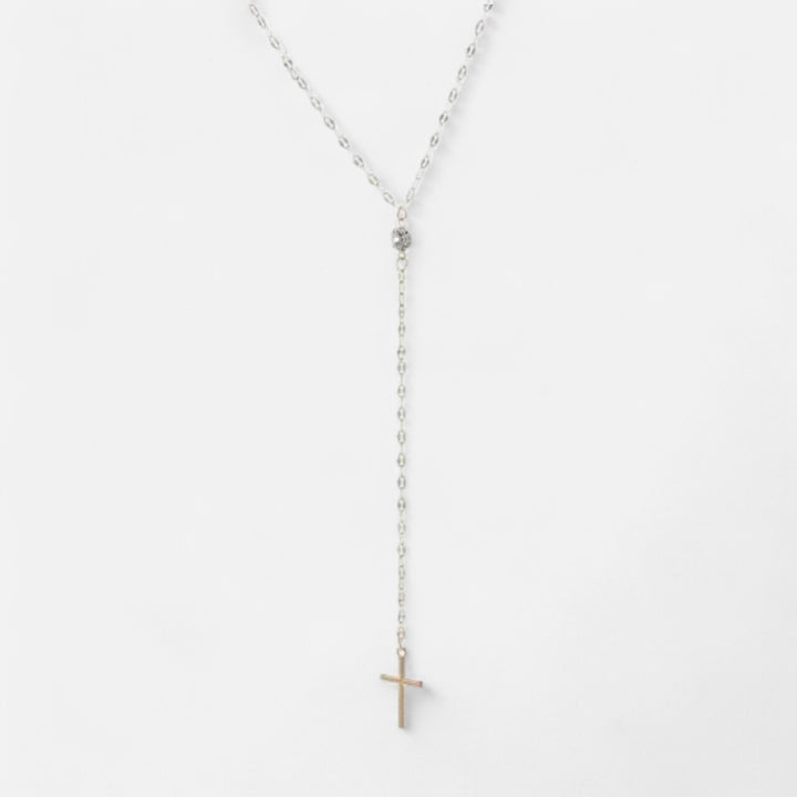 Celzoir | Collier Classy Femme Y-Croix en Argent Sterling 925 – Élégance Minimaliste et Moderne