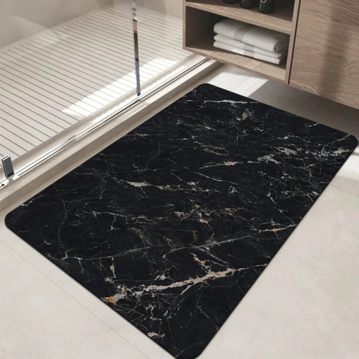 Quick Dry Bathroom Mat Diatom Stone Non-Slip Marble Rug