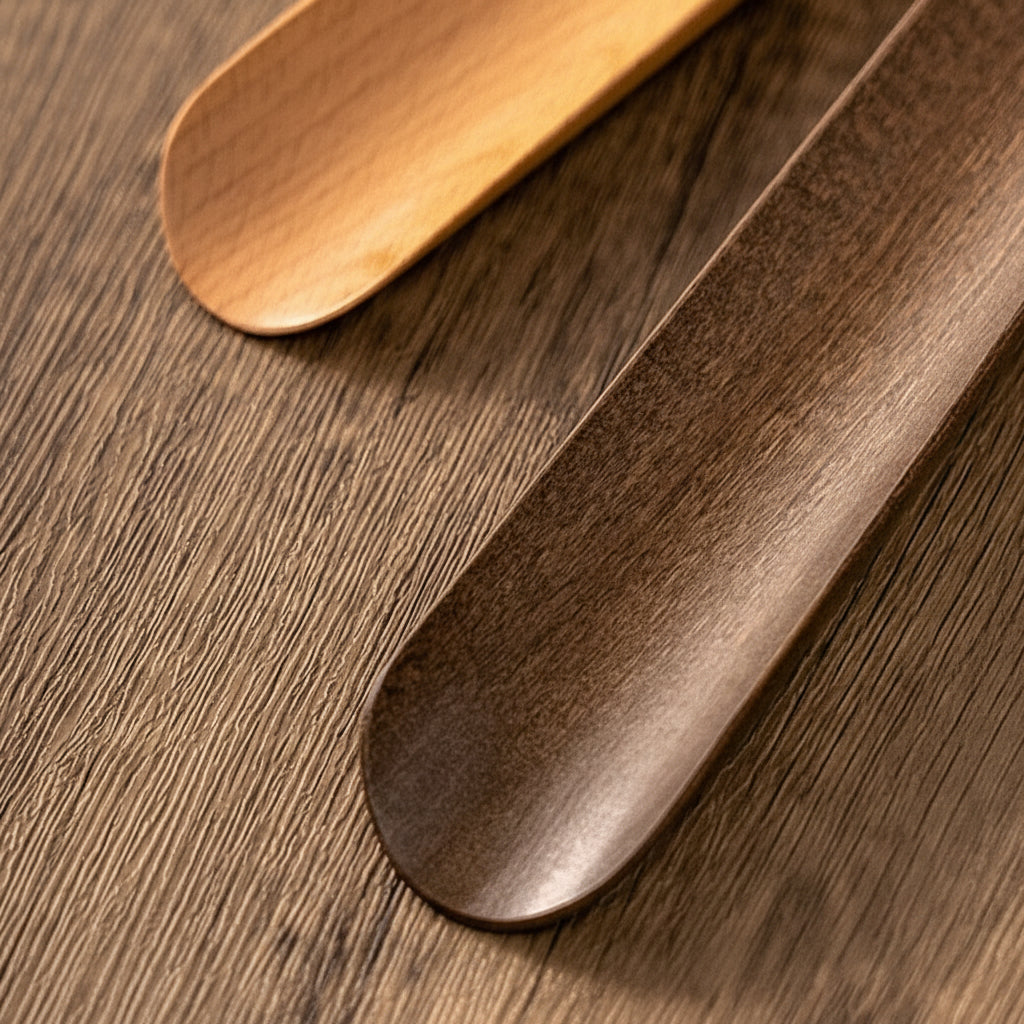 Shoe Horn Long Handle Wooden Dressing Aid Easy Shoe Wearing