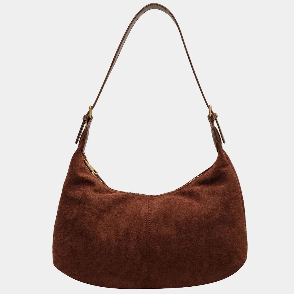 Elegant Moon – Half-Moon Bag in Luxury Suede