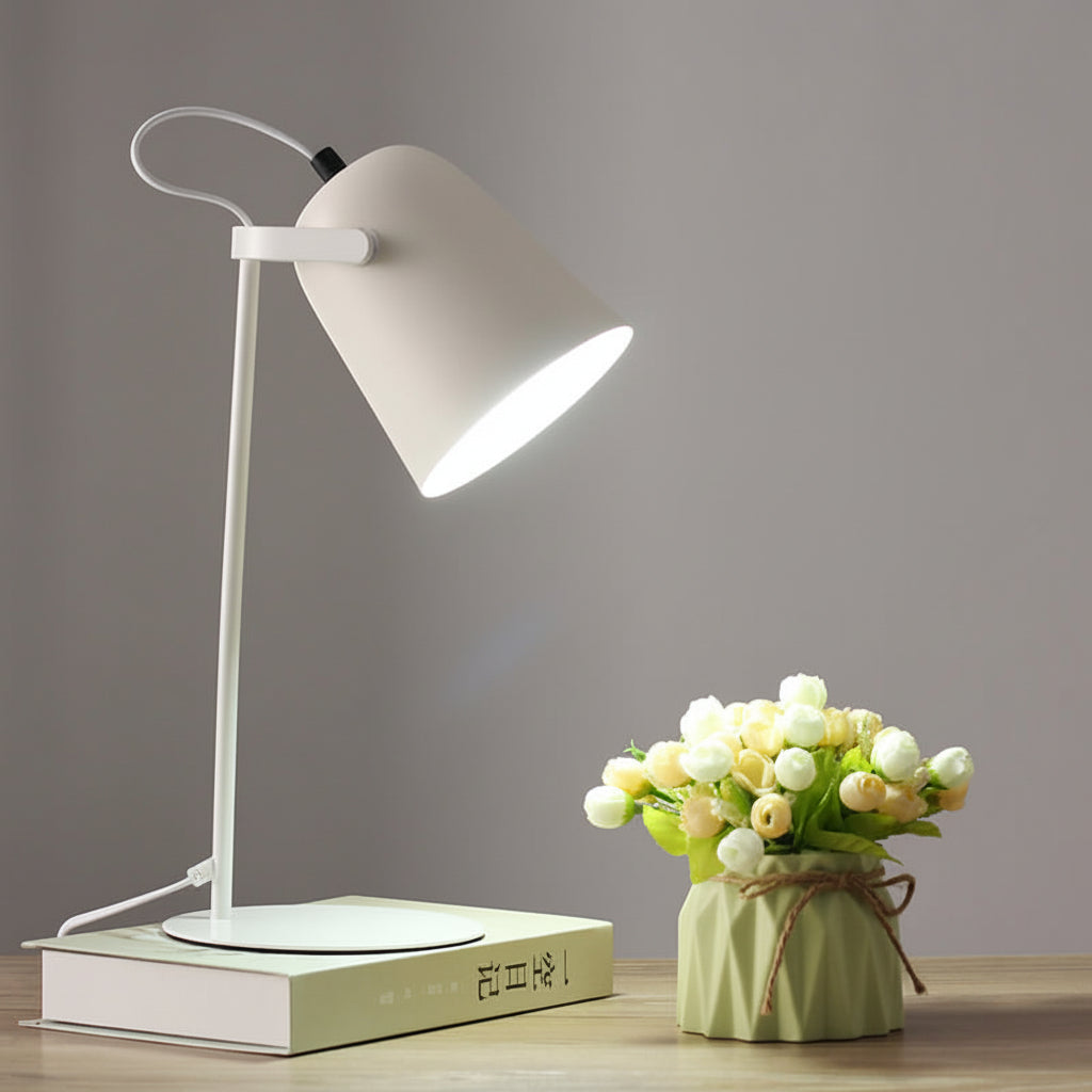 Table Lamp Modern Metal Desk Light Bedroom Office