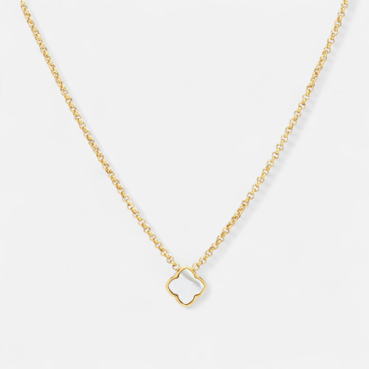 Celzoir | Collier Trèfle Élégance Perle Or ou Argent