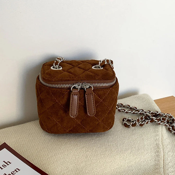 Sac Bandoulière Femme En Daim - Élégance Compacte Pour Toutes Occasions 3