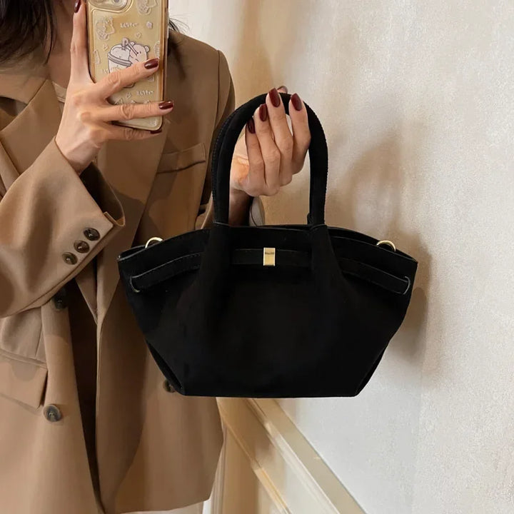 Sac Fourre Tout Femme En Daim Faux - Style Vintage Pratique et Élégant 4